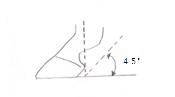 つなぎの４５°